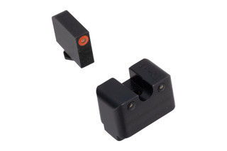 Truglo Tritium Pro night sights for Glock handguns, orange front.